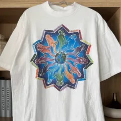 Bill Carpenter 1994 Global Unity Vintage T-Shirt 90s USA製 シングルステッチ ビルカーペンター 地球 宇宙 アートTシャツ ピース 平和 曼荼羅 サイケデリック FG-10