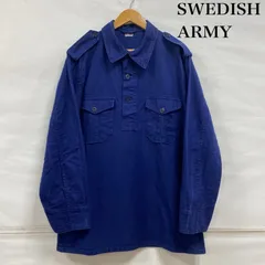 ミリタリー Swedish Army スウェーデン軍 プルオーバー ワーク スモック シャツ メンズ - ISItems【USED】【古着】【中古】50119942のサムネイル