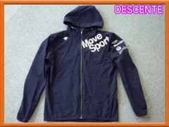 DESCENTE デサント クロスジャケット エアリー トランスファー フルジップ Move Sport ムーブスポーツ DMMPJF14 ネイビー サイズO 必見_J17