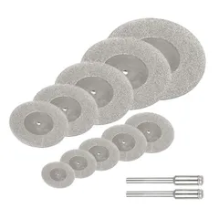 【送料無料】丸穴ミニダイヤモンドカッター 16mm-60mm 回転式 ダイヤモンドミニカッター 軸径3mm 研磨カッター 彫刻工具 丸穴ミニルータービット ミニルーター/パワールーター/アートルーター/ルーター/