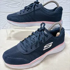 SKECHERS スケッチャーズ LOW KEY-ALL JOY レディース スニーカー 23cm ネイビー ピンク 超軽量