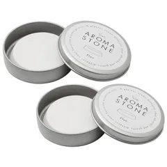 【在庫セール】フラン 2個セット アロマストーン FLAN 直径約50mm x 高さ約14mm ホワイト シンプル 丸台形 アロマディフューザー