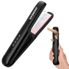 【送料無料】コードレスヘアアイロン 2WAY 18mmプレート ストレートカール対応 4段階温度調整 140℃から200℃ 30秒急速加熱 20分自動オフ機能 誤作動防止