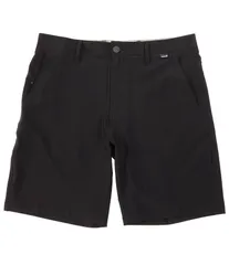 ハーレー メンズ ボトムス ハーフパンツ・ショーツ ショートパンツ Hurley MidRise Phantom 20 Outseam Hybrid Shorts Black ブラックのサムネイル