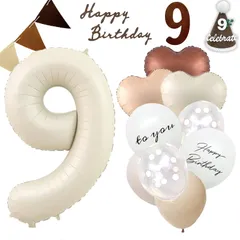 【新着商品】誕生日 誕生日 バルーン バルーン 飾り 飾り バルーンフラワー バースデー 誕生日 大きい かざりつけ 飾り付け、数字 女の子 9歳 男の子