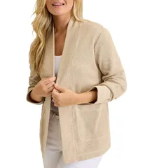 トッミーバハマ レディース アウター ニット・セーター カーディガン ニット Tommy Bahama Aruba Knit Long Sleeve Open Front Cardigan Oatmeal Heather ヘザー