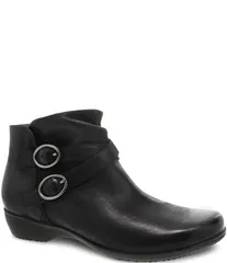 ダンスコ レディース シューズ ブーツ・レインブーツ アンクル ブーツ レザー ヒール Dansko Faithe Leather Buckle Detail Block Heel Ankle Booのサムネイル