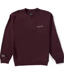ブリクストン メンズ アウター ニット・セーター フリース Brixton Embroiderd Heavy Crew Fleece Pullover Portのサムネイル