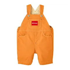 新品 [ミキハウス] オーバーオール 6分丈 ロゴ 無地 サロペット パンツ 綿100％ 男の子 女の子 ベビー キッズ 子供服 10-3339-492 M(80-90cm) ライトブラウン