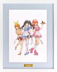 [중고]애니메이션 무크 부속품 첨부) 역시 나의 청춘 러브 쌀은 잘못되어 있다.완 신작 일러스트 집합 아메리칸 다이너 ver. 캐릭터 파인 그래프