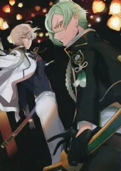 【中古】原画イラストボード 刀剣乱舞-ONLINE- 現世遠征 都結び 灯結び展 複製原画 髭切・膝丸 A4サイズ