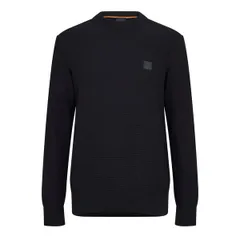ボス メンズ アウター ニット・セーター クルーネック コットン Boss Mens Anion Orange Cotton Cashmere Long Sleeve Crew Neck Jumperのサムネイル