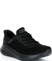 スケッチャーズ レディース シューズ スニーカー Skechers Womens Hands Free SlipIns Work Squad ChaoslipResistant Sneakers Black ブラック