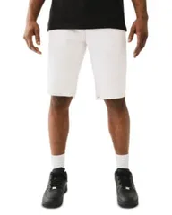 トゥルーレリジョン メンズ ボトムス ハーフパンツ・ショーツ ショートパンツ デニム True Religion Ricky Straight Fit Denim Shorts in Optic Whのサムネイル