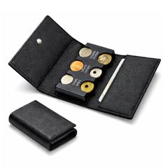 お札も入る 振っても落ちない コインケース 小銭入れ メンズ 車用 小銭ホルダー コインホルダー 三つ折り コンパクト 財布