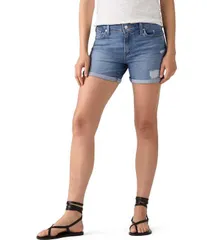 リーバイス レディース ボトムス ハーフパンツ・ショーツ ショートパンツ デニム LevisR Mid Rise Mid Length Denim Shorts What We Are デニム