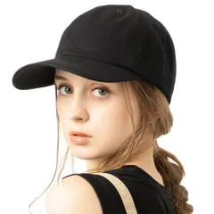 【在庫処分】帽子 大きいサイズ こだわり深めキャップ レディース 接触冷感 紫外線対策 uvカット 綿100％ キャップ サイズ調整 オールシーズン CAP