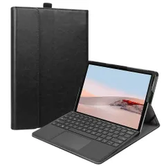 【在庫セール】PUレザー ケース 薄型 10インチ 2023/2021/2020/2018 軽量 1 / スタンド機能 / / 2 マルチ視角 3 4 ペンホルダー付き Go Surface スタンドカバー(ブラック) Microsoft Fintie