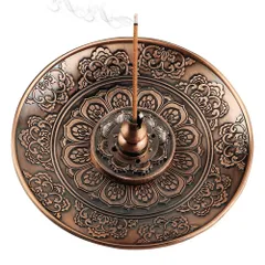 【特価セール】仏壇用皿 インテリア香炉 多機能 真鍮製 香皿 香炉 癒しの線香 線香立て 瞑想 睡眠 お香立 喫茶店