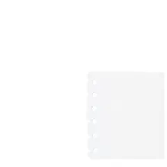 A7 リフィル ppシート シール台紙 【内頁のみ／補充用】剥離紙 6穴 シール帳 台紙 はがせる バインダー用 収納 クリアで可愛い