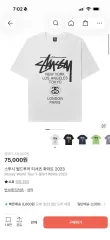 STUSSY WORLD TOUR Tシャツ 白 L 新品出品