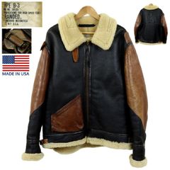 【S3757】【ビッグサイズ46】【USA製】ORCHARD オーチャード B-3 フライトジャケット ムートンジャケット レザージャケット 大戦モデル