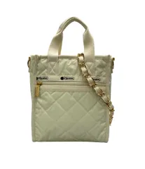 美品 レスポートサック 2way ハンドバッグ ショルダーバッグ 斜め掛け チェーンキルトコレクション サンドバー レディース LeSportsac