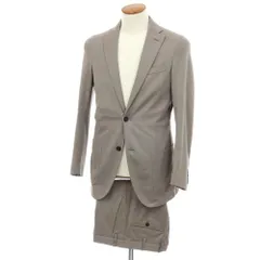【中古】ロロピアーナ Loro Piana コットン 2つボタンスーツ グレージュ【サイズ46】【メンズ】