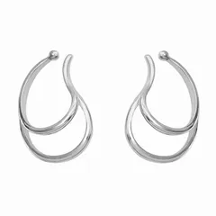 オルチャン 韓国 左右セット レディース 2個セット 両耳 片耳 シルバー 重ね付け イヤークリップ フープ 軟骨 ノンホール イヤリング ヤーカフス イヤカフ ダブルライン 大ぶり ゴールド 2連 Knot]イヤーカフ [CHERRY