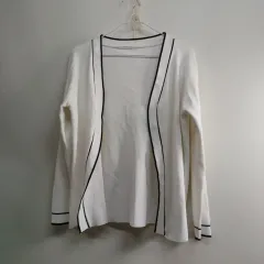 白バイカラーLINEカーディガン 95 100サイズ 春 秋 59024