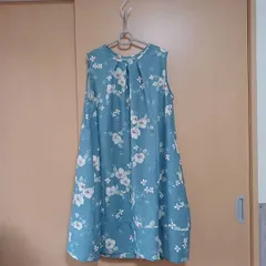 ロングワンピース　着物リメイク「345」ハンドメイド