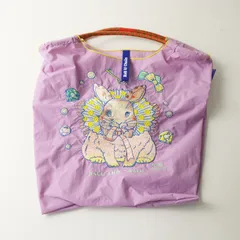 ボールアンドチェーン Ball&Chain D.M.RABBIT ディーエムラビット 刺繍 ナイロントートバッグ ラベンダー┃ナイロン素材【2400014739473】