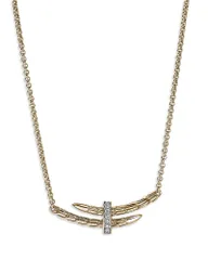 ジョン・ハーディー レディース アクセサリー ネックレス・チョーカー・ペンダントトップ レース JOHN HARDY 14K Yellow Gold Spear Diamond Bypass Pendant Necklace 1618 Gold ゴールド