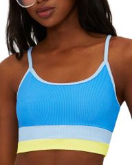 Beach Riot Women's Swimsuit Top Only: Beach Riot Eva Color Blocked Bikini Top Marina Blues