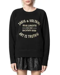 ザディグ エ ヴォルテール レディース アウター パーカー・スウェット プリント シャツ コットン Zadig Voltaire Message Print Cotton Sweatshirt Noiのサムネイル