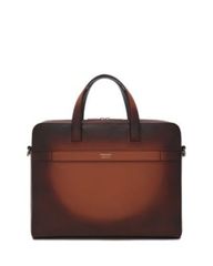 페라가모 남성 가방 비즈니스 계 가죽 FERRAGAMO Gancini Leather Briefcase New Cognac