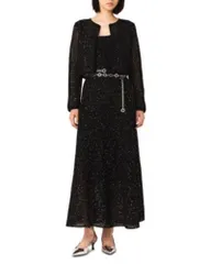 マージュ レディース アウター カーディガン ニット Maje Rhinestone Knit Cardigan Black ブラックのサムネイル