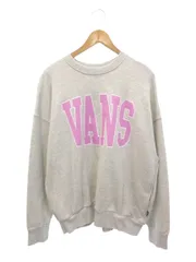 バンズ VANS W wrong Fisheye Logo C SWT スウェットクルー M グレー系 ピンク トレーナー 長袖 トップス