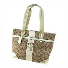 コーチ COACH トートバッグ シグネチャー L0768-11350 馬車プリント ブラウン 茶系