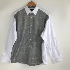 B&T CLUB レイヤードシャツ メンズ X1 ホワイト×グレンチェック 3241202603160024