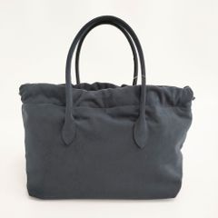 MARY AL TERNA WRING BIG トートバッグ スエード ネイビー - メルカリ