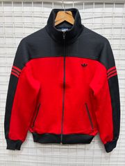 80s デサント製 adidas トラックジャケット 赤黒 2 ビンテージ - メルカリ