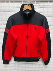 ［adidas］アディダス　 デサント製　トラックジャケット　レッド　4 2603-112