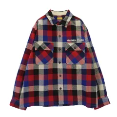 HUMAN MADE ヒューマンメイド 25AW HM30SH013 Wool Check Shirt Jacket ウール チェック シャツ ジャケット レッド系 XXL【美品】【中古】のサムネイル