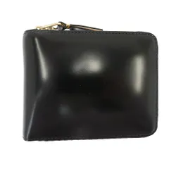 COMME des GARCONS コムデギャルソン SA7100MI MIRROR INSIDE ZIP WALLET GOLD ミラーインサイド ファスナー コンパクトウォレット 財布 ブラック系 ゴールド系【極上美品】【中古】のサムネイル