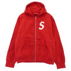 Supreme Sロゴジップパーカー マルーン Mサイズ - メルカリ