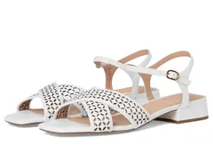 コールハーン レディース シューズ ヒール サンダル Cole Haan Patie Sandals White Perforated Leather ホワイト