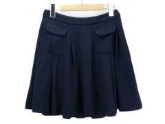 N.Natural Beauty Basic N.ナチュラルビューティーベーシック スカート フレア タック ポンチ S 紺 ネイビー