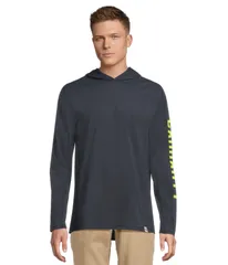 カーハート メンズ アウター パーカー・スウェット リラックスフィット Tシャツ ロゴ グラフィック Carhartt Force Relaxed Fit Midweight Long Sleeve Logo Graphic Hooded TShirt Nav