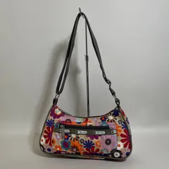 2603-90｜レスポートサック ショルダーバッグ ナイロン ブラウン 花柄